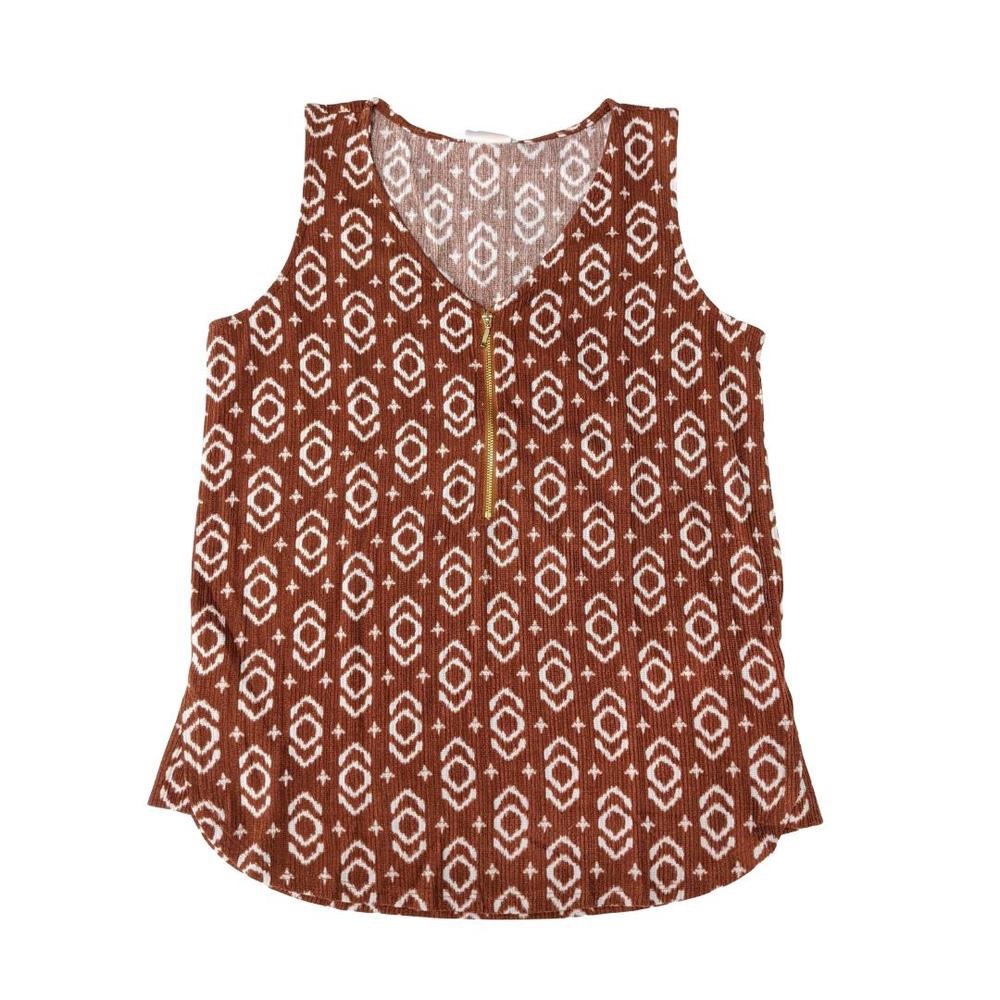 Rachael V-Neck Zipper Sleeveless Shirt NWT